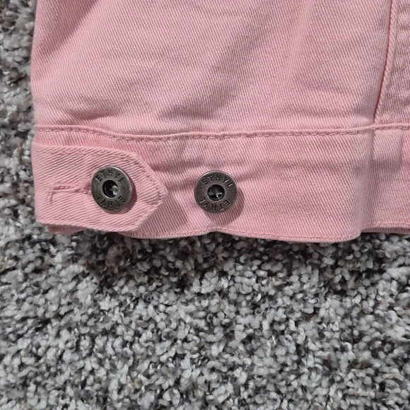 Ethyl Premium Denim Rhinestone Pink Western Jacket Country Cowgirl Womens Large - Picture 10 of 13